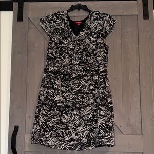 Merona Black and White Patterned Mini Dress